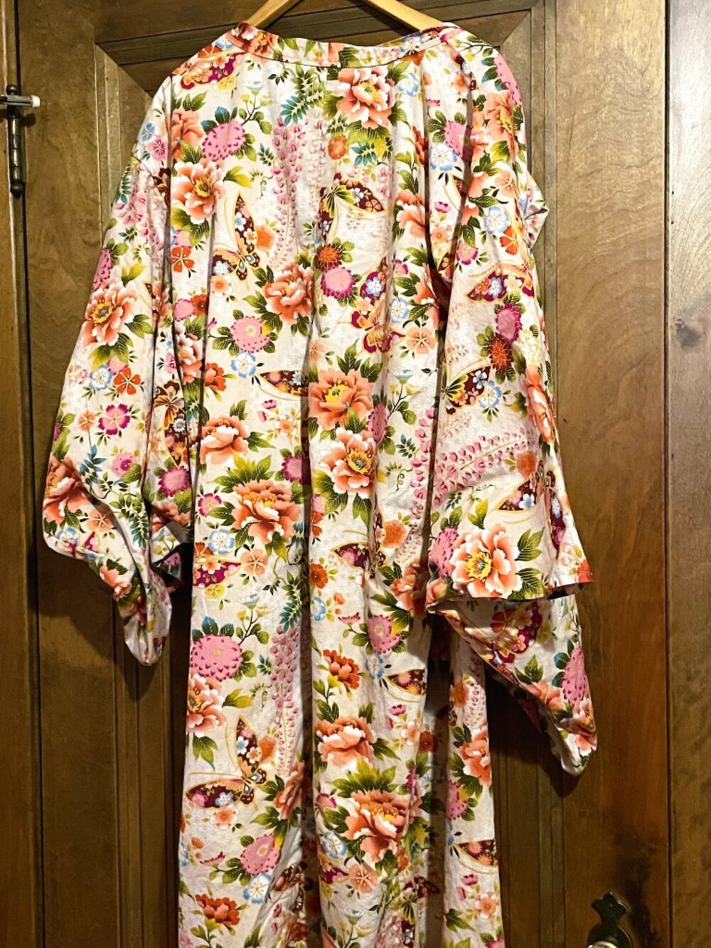 VTG Authentic Japanese Yukata, Cotton Kimono Robe, Traditional Kimono Japan